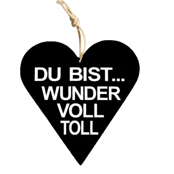 Holzschild "Wundervoll"